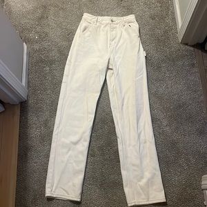 Pacsun 90s Boyfriend Carpenter Pants (shade: bone)